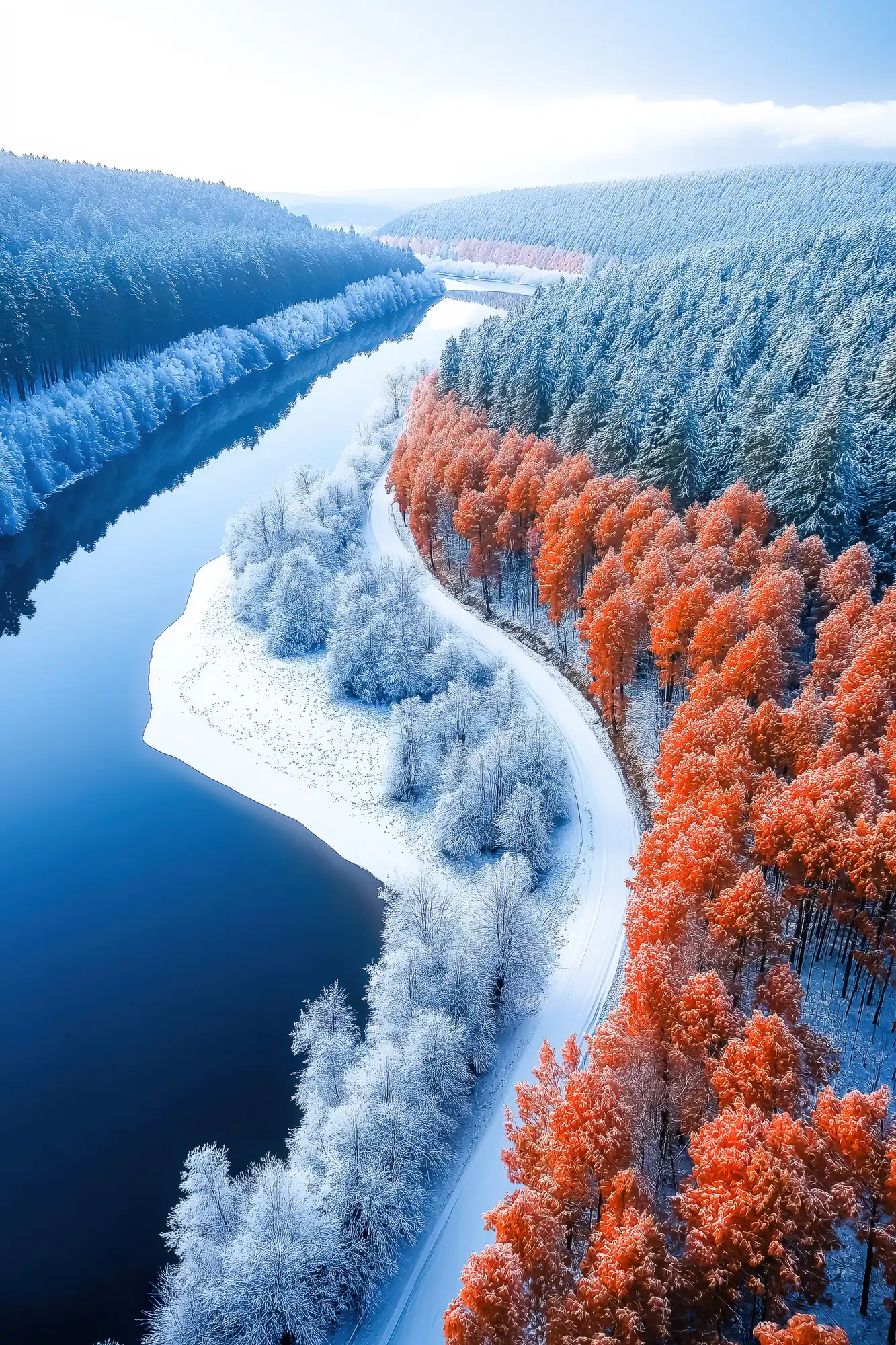נוף חורפי קסום