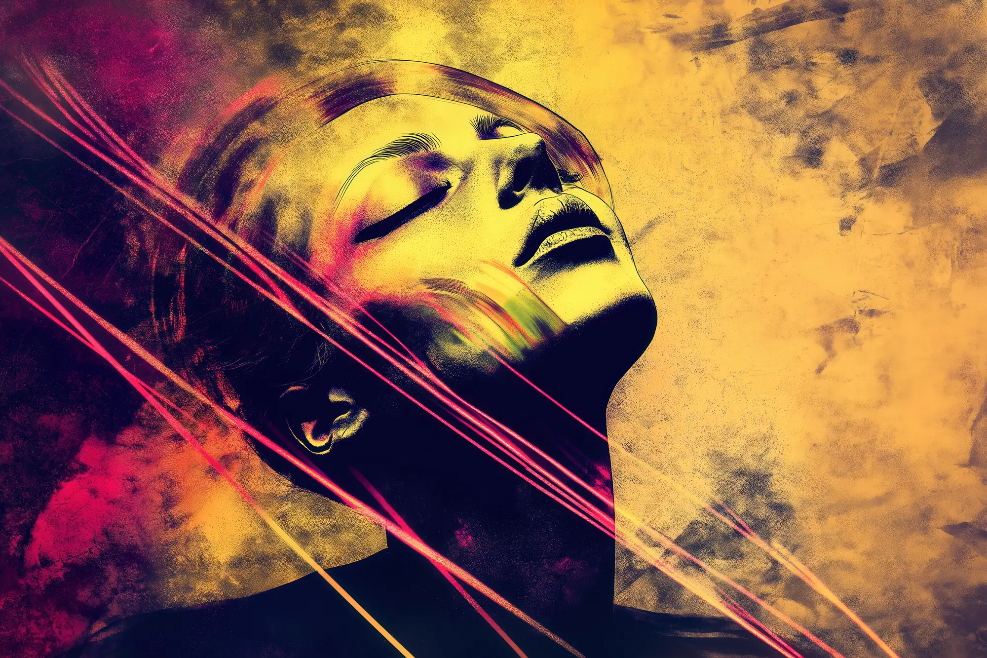 הבעה ורסיסים צבעוניים