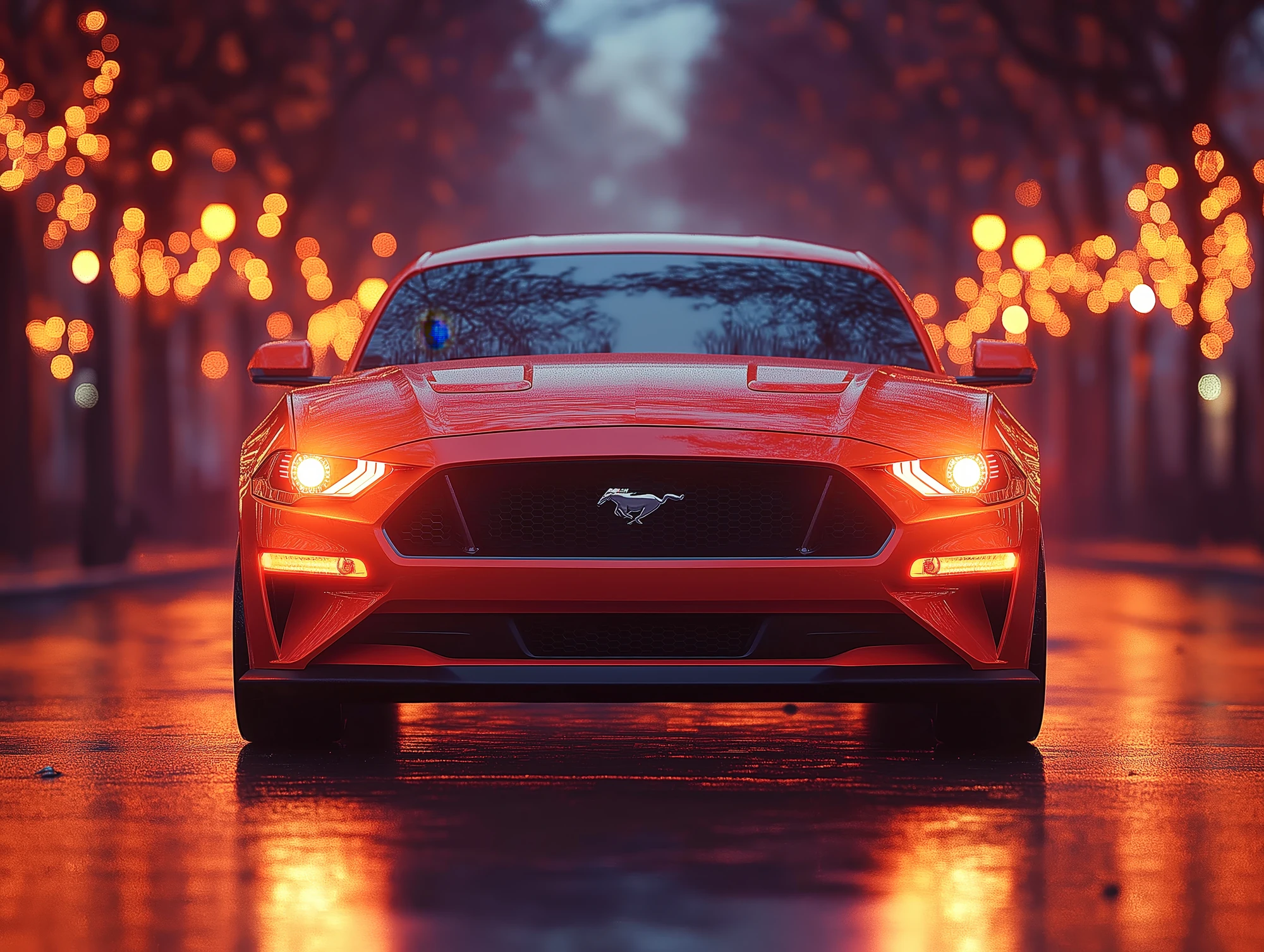 אור ברכב אדום