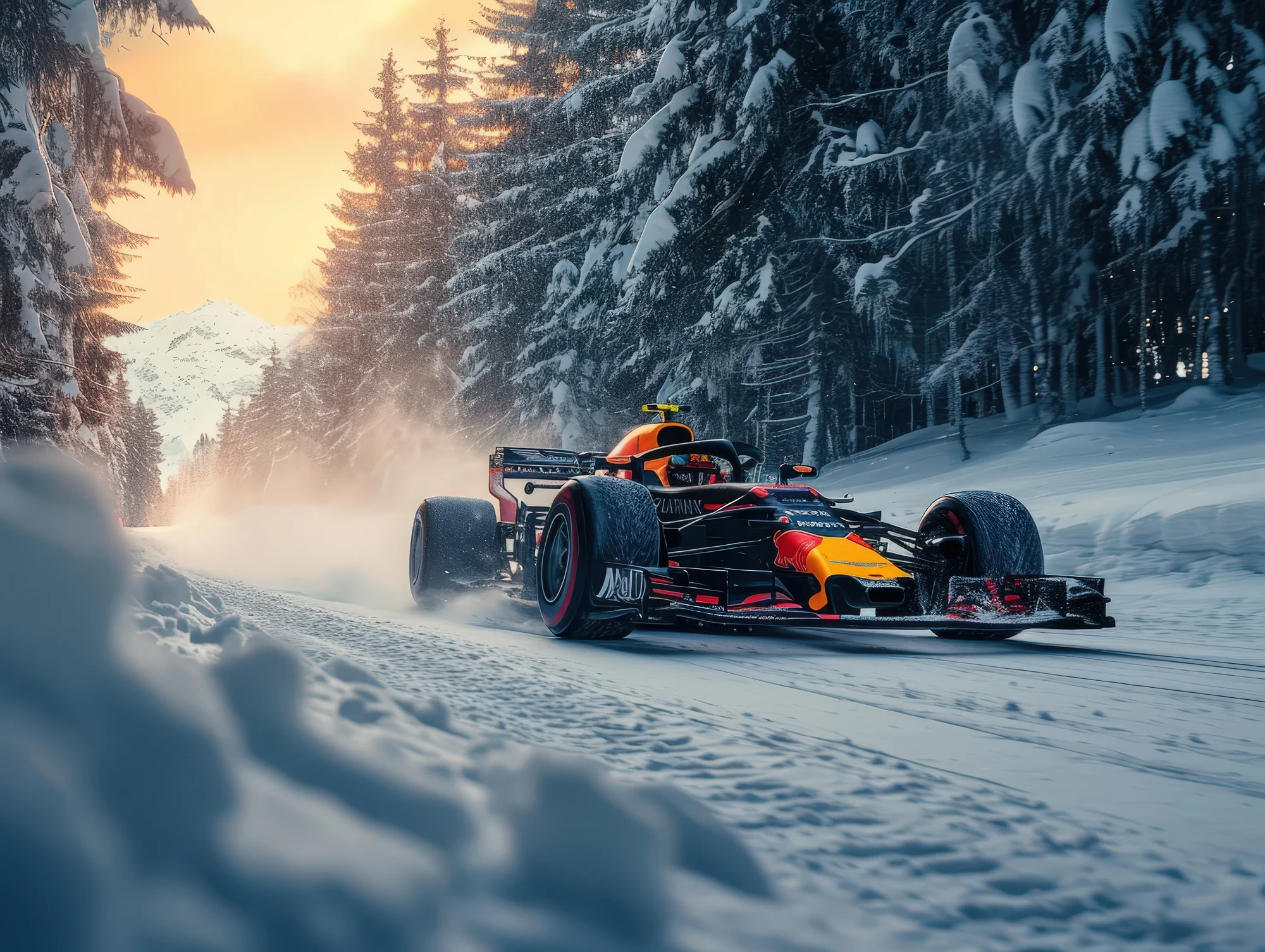 רכב פורמולה בשלג